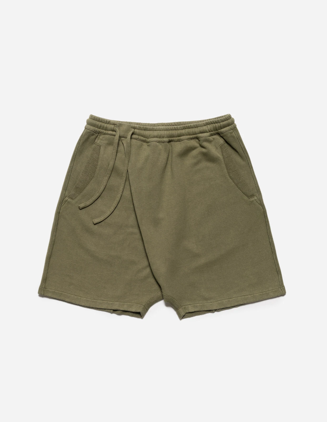 Maharishi 5004 Kesagiri Hemp Sweat Shorts Olive OG-107F 1 Maharishi 5004 Kesagiri Hemp Sweat Shorts Olive OG-107F