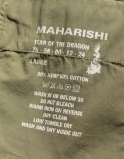 Maharishi 5031 Tibetan Clouds Track Pants Olive -Maharishi Shop ss24 5031 olive 90