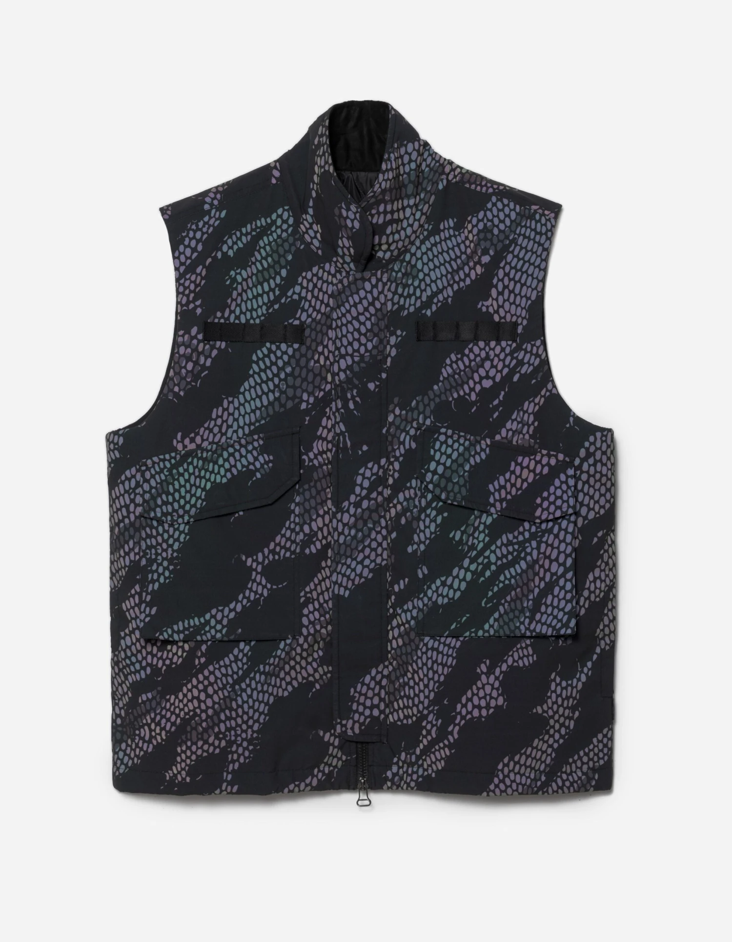Maharishi 5034 Reflective Camo Padded Flak Vest Subdued Night 1 Maharishi 5034 Reflective Camo Padded Flak Vest Subdued Night