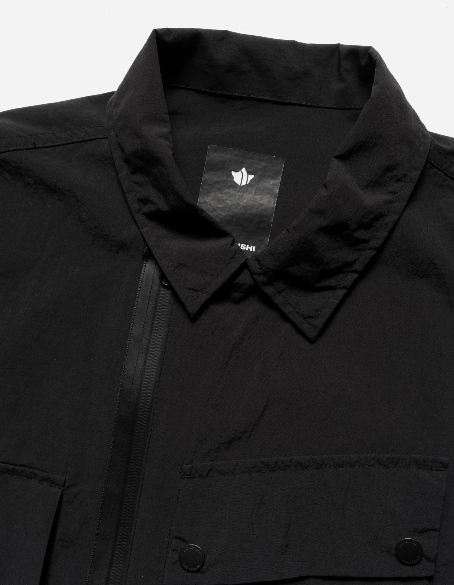 Maharishi 5037 Veg Dyed Tech Cargo Shirt Black 3 Maharishi 5037 Veg Dyed Tech Cargo Shirt Black - Image 3