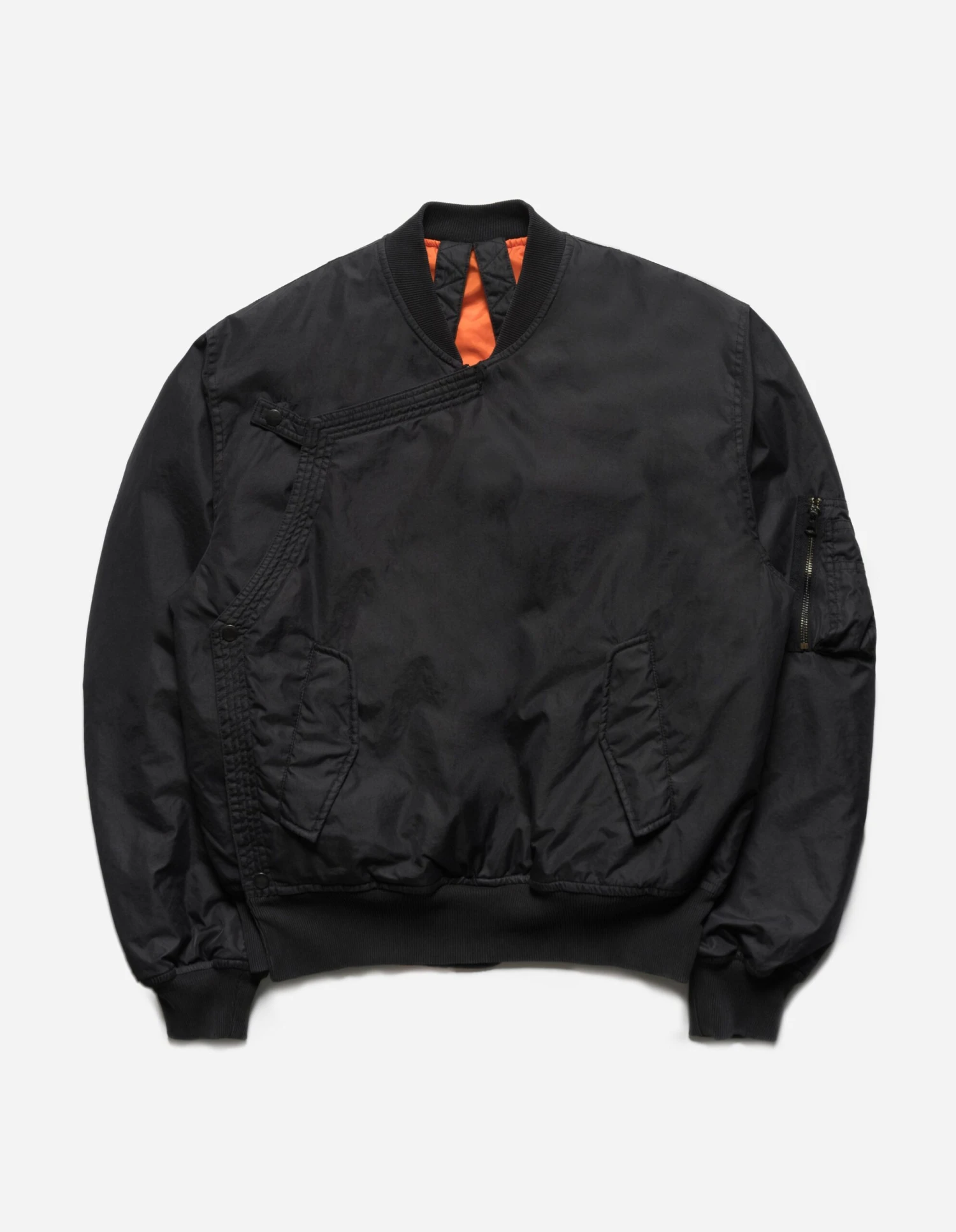 Maharishi 5056 Monk MA-1 Flight Jacket Black 1 Maharishi 5056 Monk MA-1 Flight Jacket Black