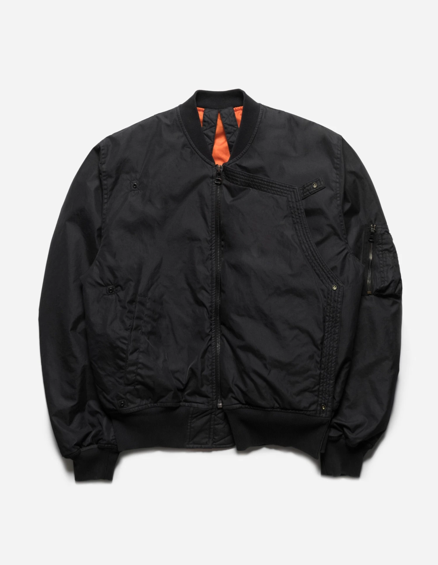 Maharishi 5056 Monk MA-1 Flight Jacket Black 8 Maharishi 5056 Monk MA-1 Flight Jacket Black - Image 8