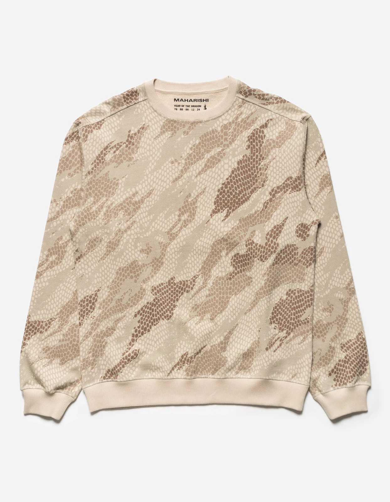 Maharishi 5067 Organic Camo Crew Sweat Desert 1 Maharishi 5067 Organic Camo Crew Sweat Desert