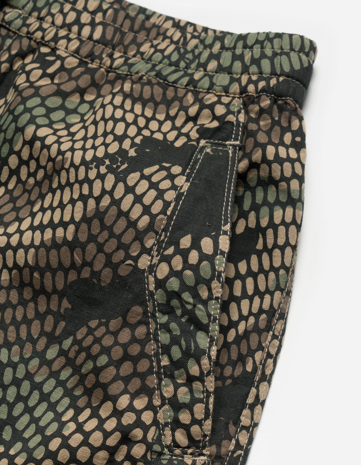 Maharishi 5072 Camo Hemp Loose Track Shorts Woodland 8 Maharishi 5072 Camo Hemp Loose Track Shorts Woodland - Image 8