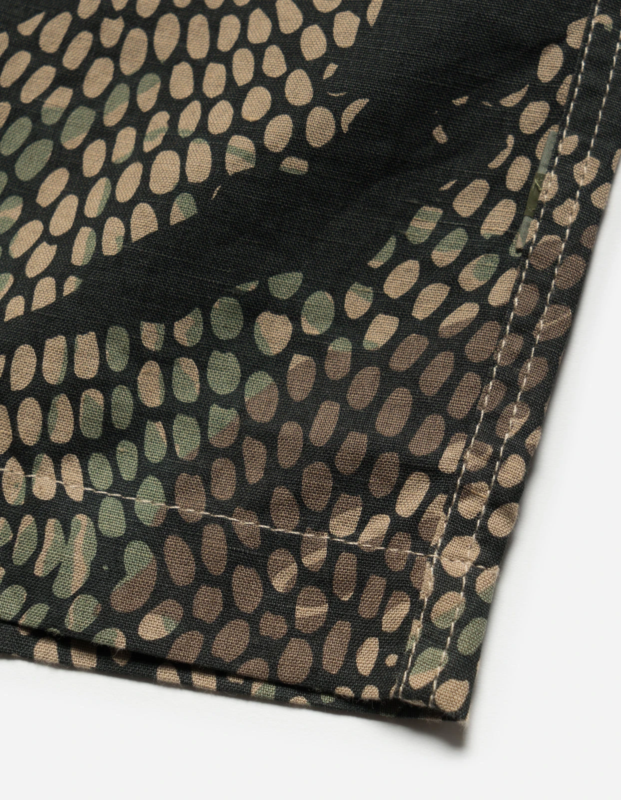 Maharishi 5072 Camo Hemp Loose Track Shorts Woodland 11 Maharishi 5072 Camo Hemp Loose Track Shorts Woodland - Image 11