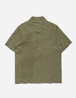 Maharishi 5078 Dragon Bamboo Hemp Shirt Olive OG-107F