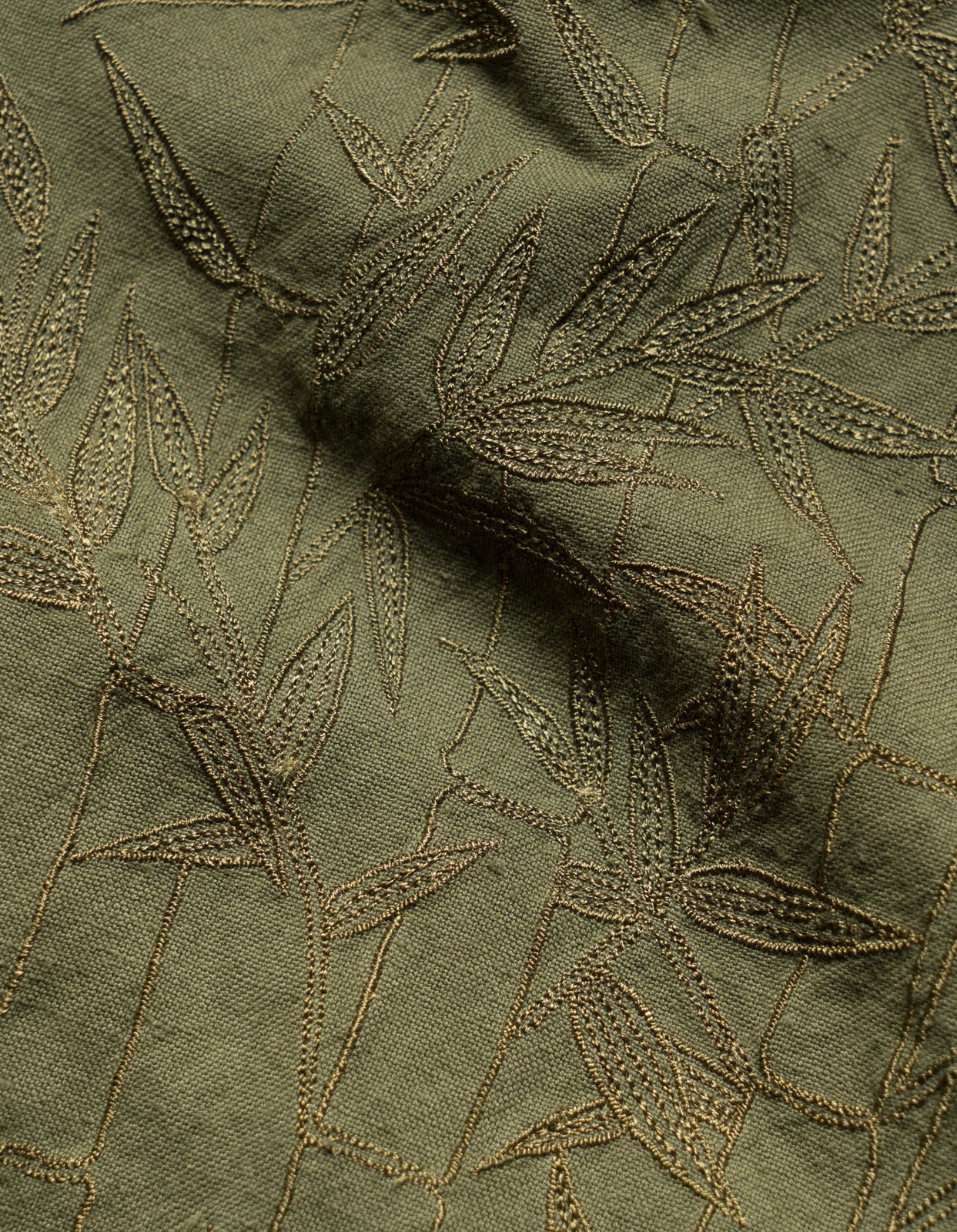 Maharishi 5078 Dragon Bamboo Hemp Shirt Olive OG-107F 11 Maharishi 5078 Dragon Bamboo Hemp Shirt Olive OG-107F - Image 11