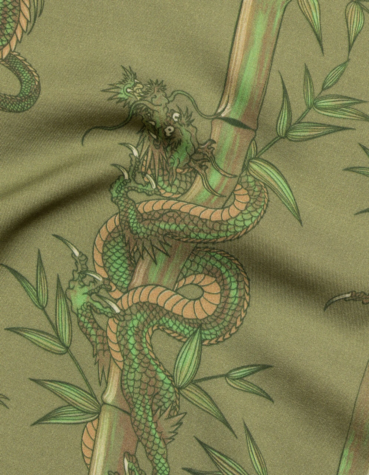 Maharishi 5081 Dragon Bamboo Bandana Olive 3 Maharishi 5081 Dragon Bamboo Bandana Olive - Image 3