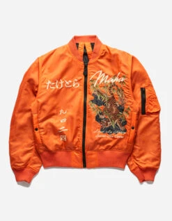 Maharishi 5096 Take Tora MA1 Flight Jacket Blaze Orange