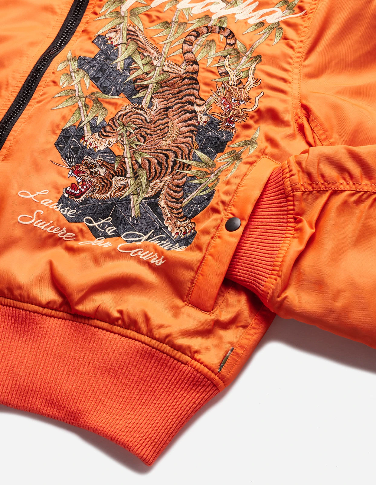 Maharishi 5096 Take Tora MA1 Flight Jacket Blaze Orange 7 Maharishi 5096 Take Tora MA1 Flight Jacket Blaze Orange - Image 7