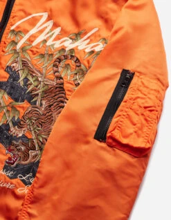 Maharishi 5096 Take Tora MA1 Flight Jacket Blaze Orange 24 Maharishi 5096 Take Tora MA1 Flight Jacket Blaze Orange -Maharishi Shop ss24 5096 blaze orange 43 Green