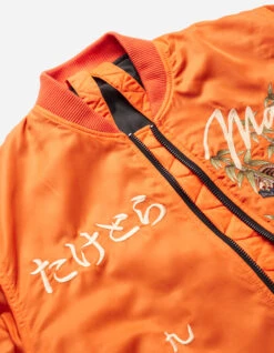 Maharishi 5096 Take Tora MA1 Flight Jacket Blaze Orange 25 Maharishi 5096 Take Tora MA1 Flight Jacket Blaze Orange -Maharishi Shop ss24 5096 blaze orange 44 Green