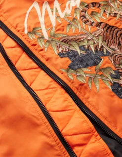 Maharishi 5096 Take Tora MA1 Flight Jacket Blaze Orange 26 Maharishi 5096 Take Tora MA1 Flight Jacket Blaze Orange -Maharishi Shop ss24 5096 blaze orange 45 Green