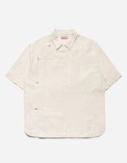 Maharishi 5120 Hemp Asym Monk Shirt Ecru