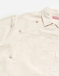 Maharishi 5120 Hemp Asym Monk Shirt Ecru 24 Maharishi 5120 Hemp Asym Monk Shirt Ecru -Maharishi Shop ss24 5120 ecru 50