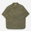 Maharishi 5120 Hemp Asym Monk Shirt Olive