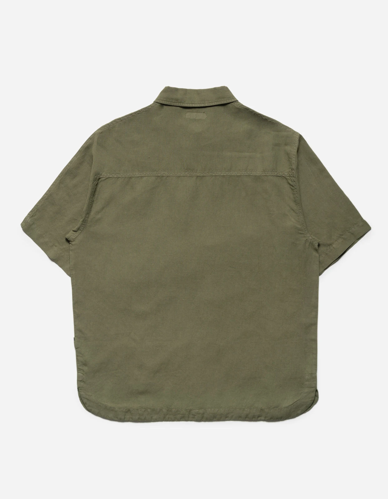 Maharishi 5120 Hemp Asym Monk Shirt Olive 8 Maharishi 5120 Hemp Asym Monk Shirt Olive - Image 8