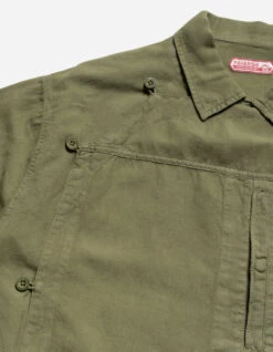 Maharishi 5120 Hemp Asym Monk Shirt Olive 25 Maharishi 5120 Hemp Asym Monk Shirt Olive -Maharishi Shop ss24 5120 olive 50