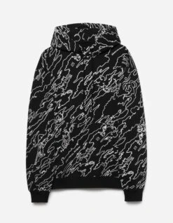 Maharishi Shop 6 Maharishi 5130 Maha Basquiat Camo Hooded Sweat Black