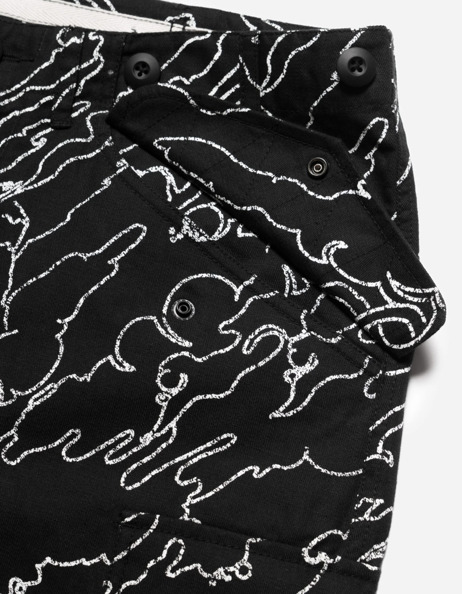 Maharishi 5136 Maha Basquiat M65 Cargo Pants Black 8 Maharishi 5136 Maha Basquiat M65 Cargo Pants Black - Image 8